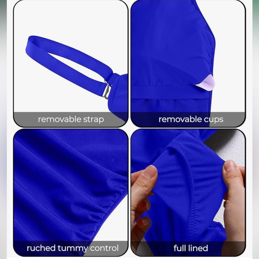 NWT Aqua Eve Tummy Control Bathing Suit - Picture 4 of 6